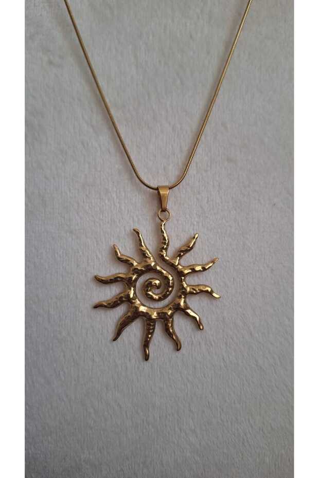 Çelik Kolye Güneş - 2