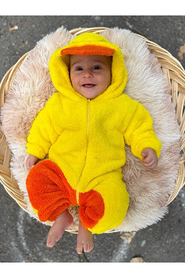 Welsoft Plush Unisex Zippered Winter Duck Baby Sleeping Bag
