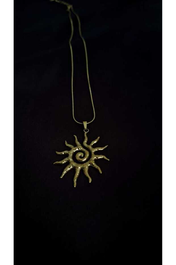 Çelik Kolye Güneş - 1