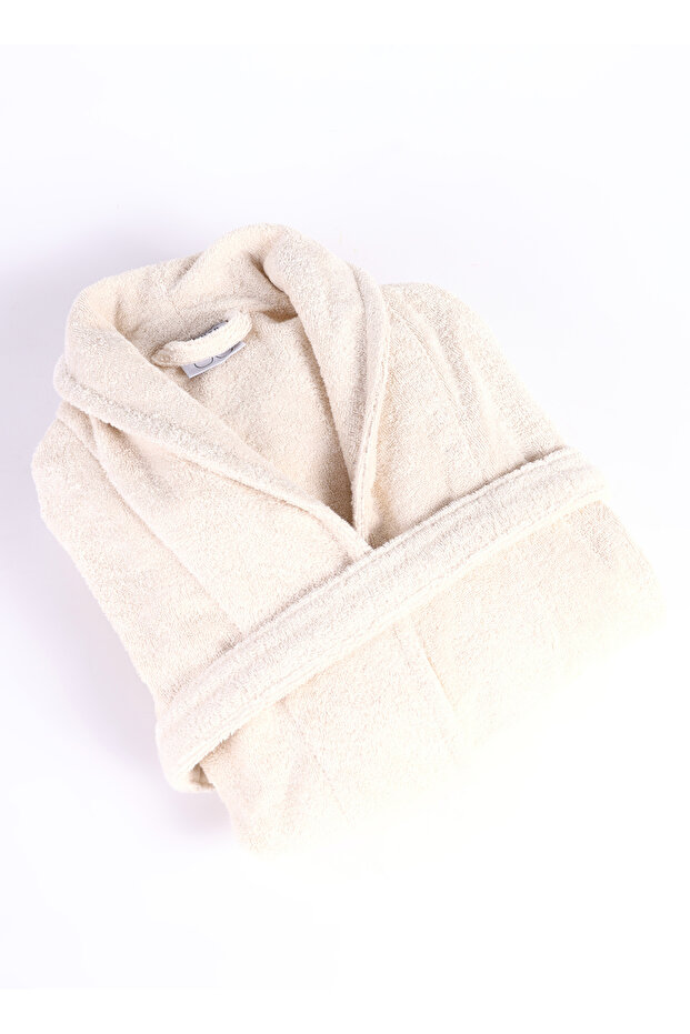 Bej Unisex Bornoz BASİC BORNOZ L-XL BEJ - 3