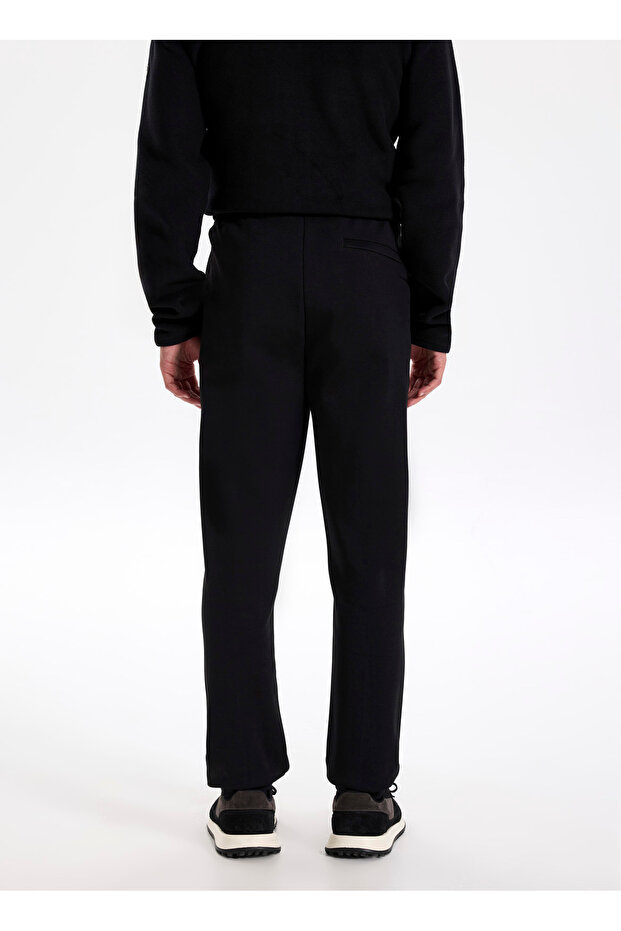 Siyah Erkek Standart Eşofman Altı J4WM-EA7226 - 5