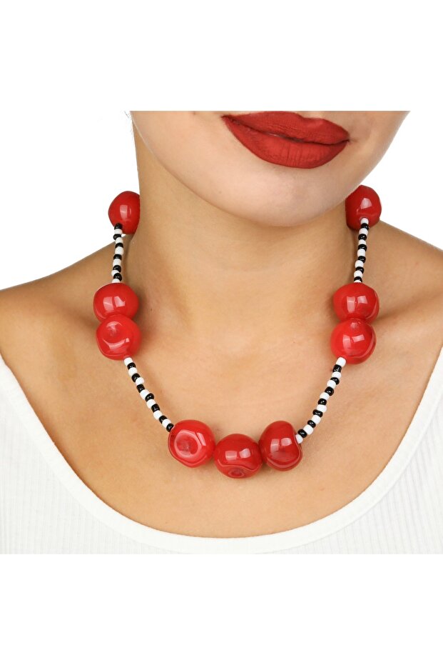 Cherry Bead Necklace