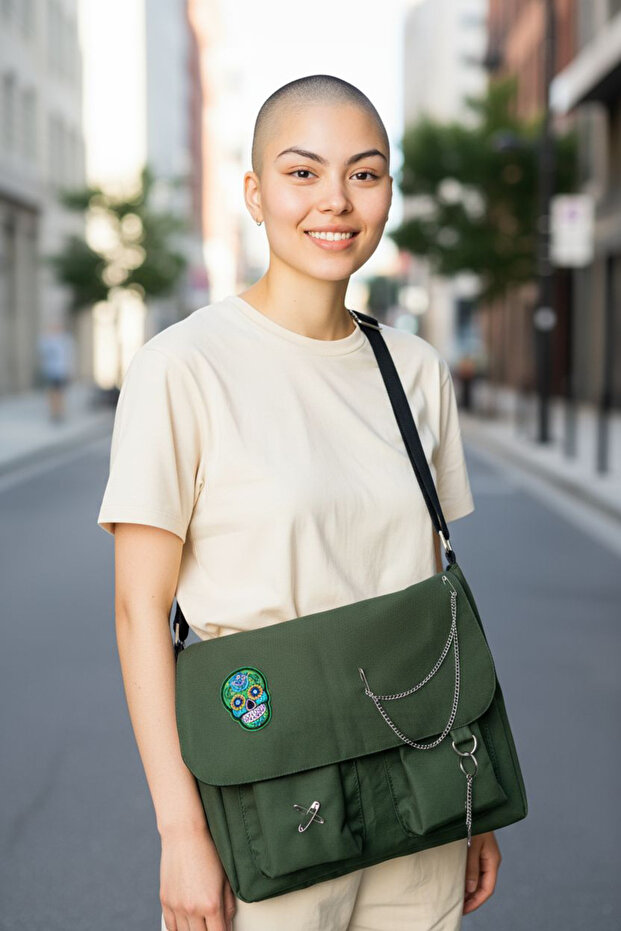 Gothic çapraz postacı çantası - 2