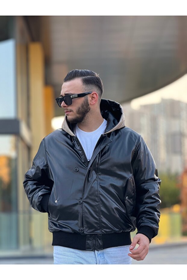 معطف رجالي قابل للنفخ من الجانبين - 4