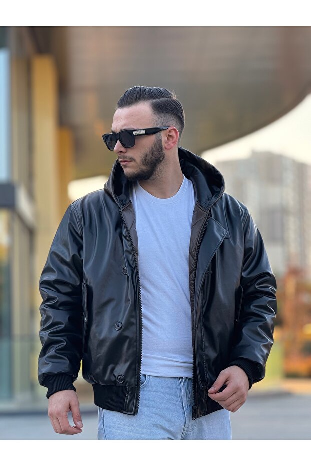 Men's Double Sided Puffer Jacket - 4