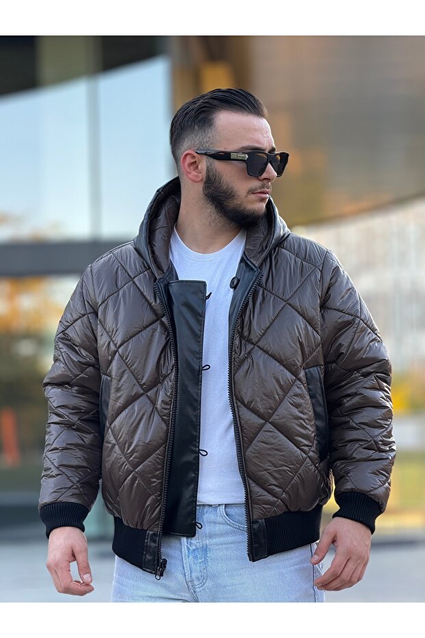 Men's Double Sided Puffer Jacket - 6