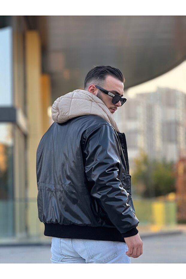 معطف رجالي قابل للنفخ من الجانبين - 7