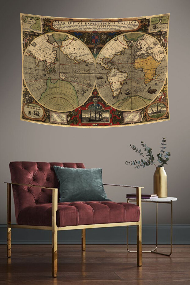 جدارية منقوشة بخريطة الاكتشافات القديمة - 1