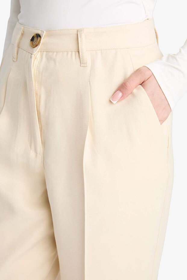 Regular Fit Saten Pantolon F8736AX25AU - 6