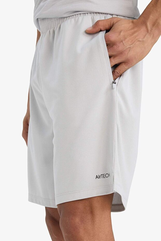 DeFactoFit Standart Fit Çabuk Kuruyan Nefes Alabilen Kumaş Sporcu Kısa Paça Şort E9753AX25AU - 5
