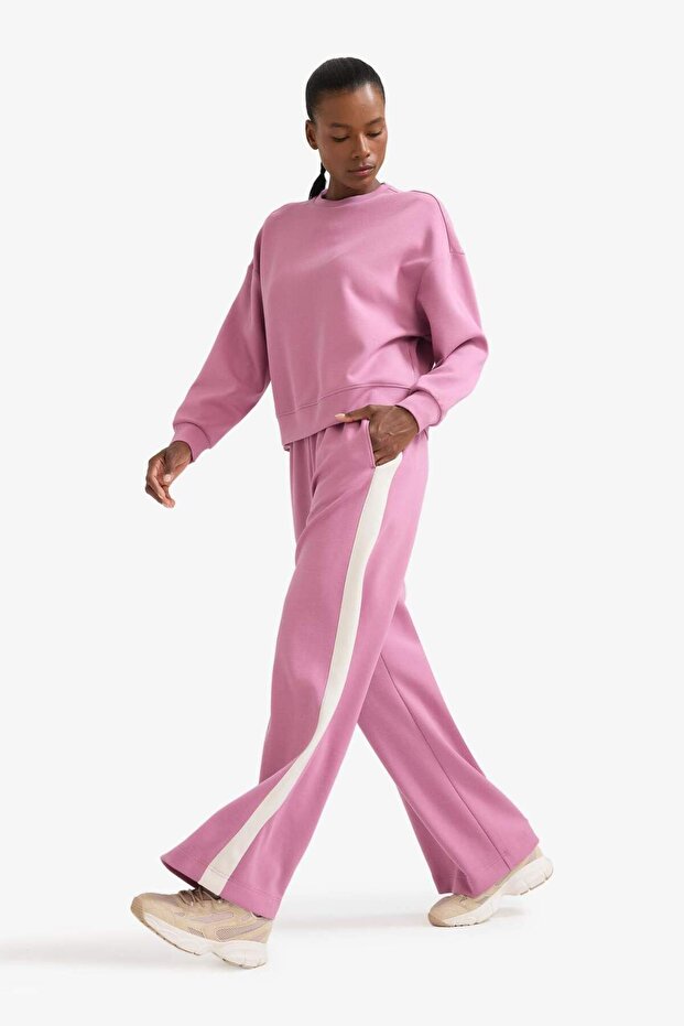 DeFactoFit Wide Leg Geniş Paça Standart Boy Modal Soft Touch Pantolon E8956AX25AU - 1