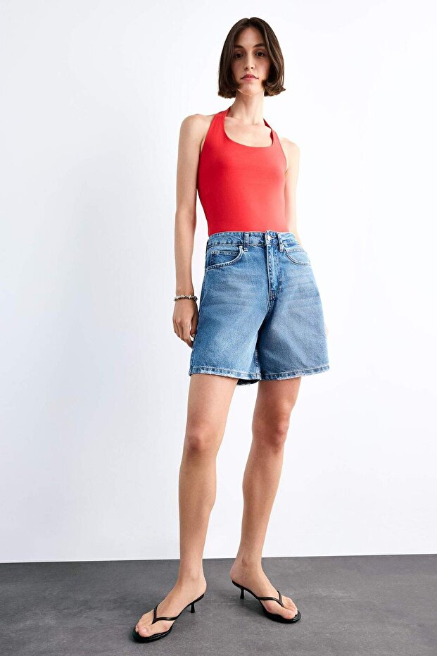 Regular Fit Jean Şort F9562AX25SM - 2