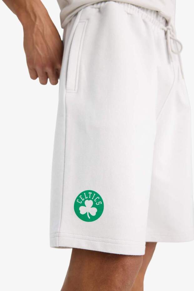 DeFactoFit NBA Boston Celtics Standart Fit Kısa Paça Şort E4861AX25AU - 8