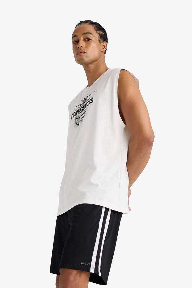 DeFactoFit Standart Fit Sporcu Kısa Paça Cepli Şort E7519AX25AU - 4