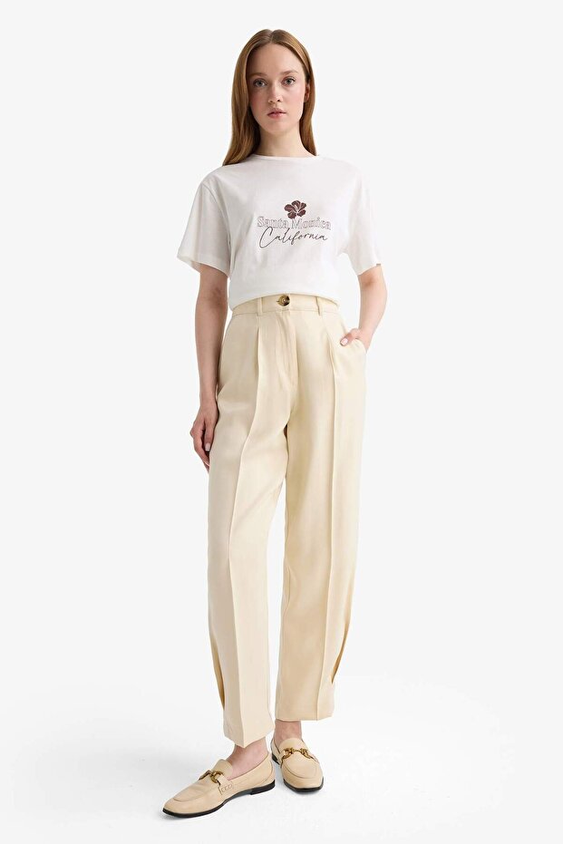 Regular Fit Saten Pantolon F8736AX25AU - 4