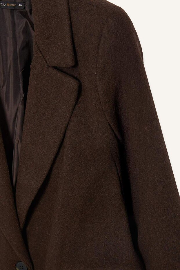 Regular Fit Yün Görünümlü Blazer Ceket Y6483AZ22WN - 8