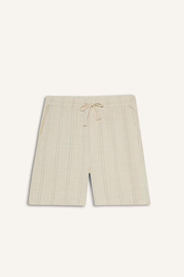 Relax Fit Pamuklu Bermuda Şort E1735AX25SM - 7