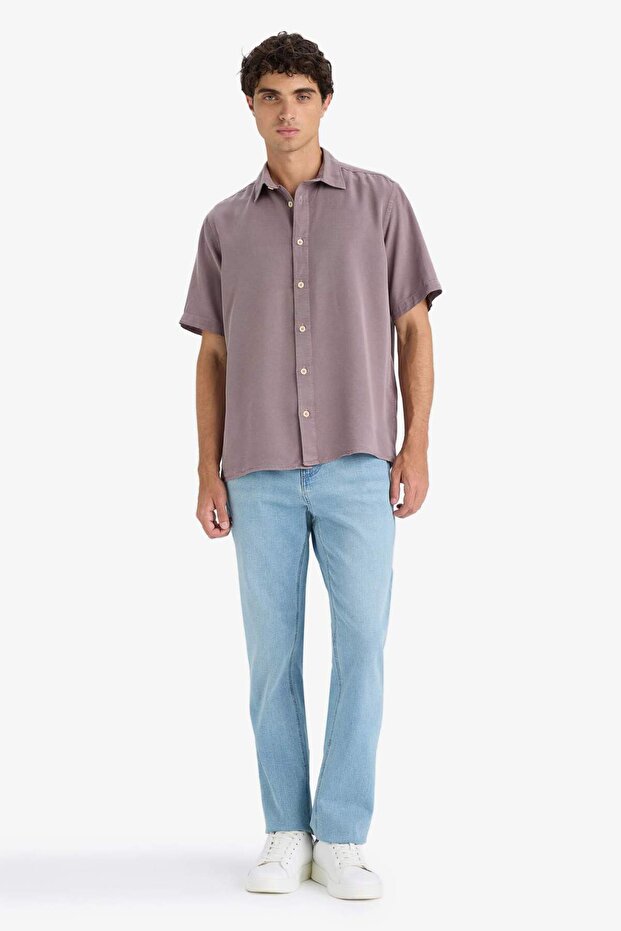 Regular Fit Kısa Kollu Gömlek E2530AX25SM - 2
