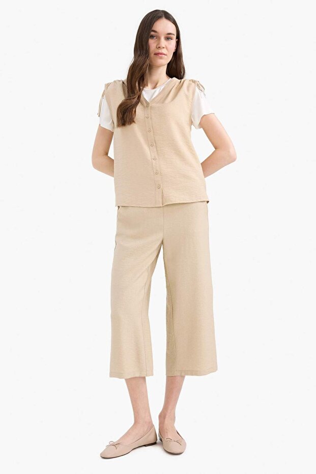 Basic Düz Cepli Kapri E4390AX25SM - 3