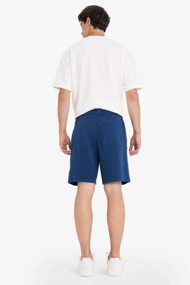 Relax Fit Gabardin Bermuda Şort E1242AX25SM - 7