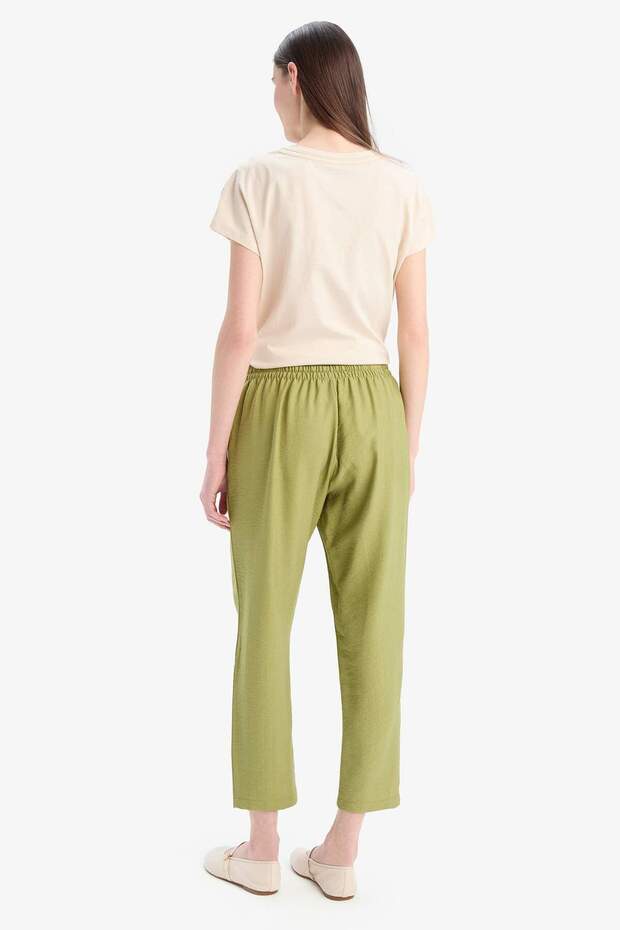 Jogger Fit Esnek Belli Düz Paça Pantolon D2573AX25SP - 6