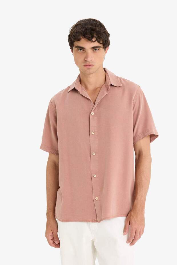 Regular Fit Kısa Kollu Gömlek E2530AX25SM - 3