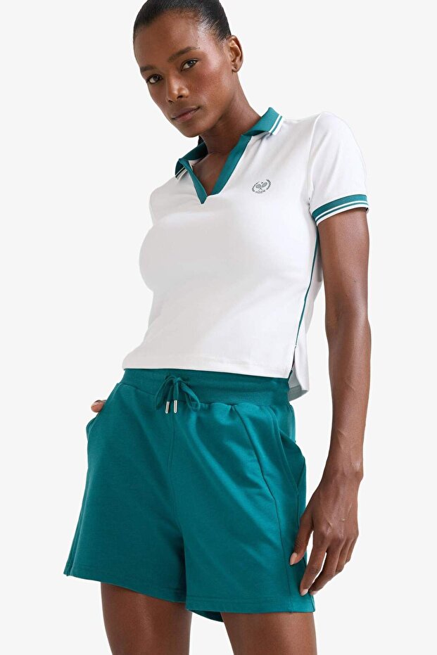 DeFactoFit Standart Fit Sporcu Kısa Paça Şort E3599AX25SM - 3