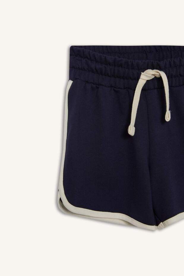 Kız Çocuk Beli Lastikli Basic Düz Şort B5164A825HS - 7