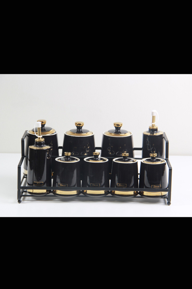 طقم برطمانات علب بهارات وتوابل - 5