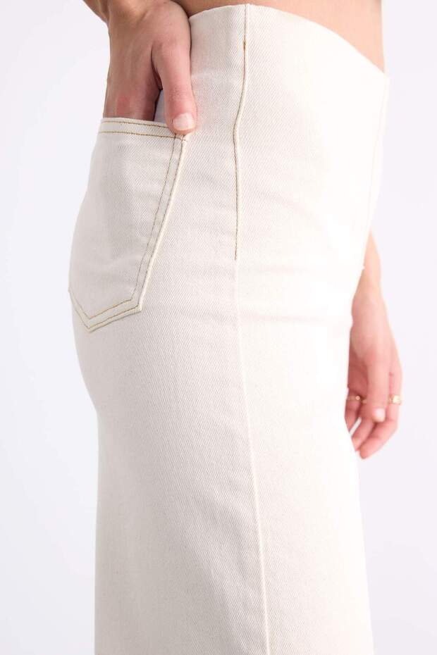 Geniş Paça Basic Düz Pantolon F7455AX25SM - 5