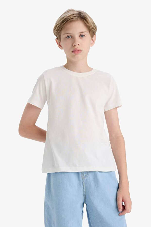 Erkek Çocuk Beli Lastikli Jean Şort D8575A825SM - 3