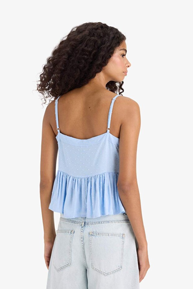 Regular Fit V Yaka Viskon Askılı Bluz F6101AX25SM - 7