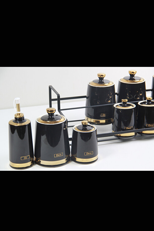 طقم برطمانات علب بهارات وتوابل - 5