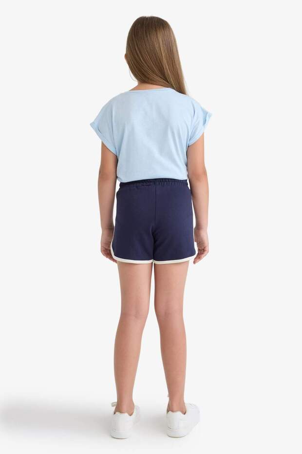 Kız Çocuk Beli Lastikli Basic Düz Şort B5164A825HS - 5