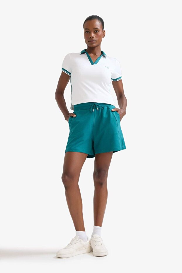 DeFactoFit Standart Fit Sporcu Kısa Paça Şort E3599AX25SM - 1