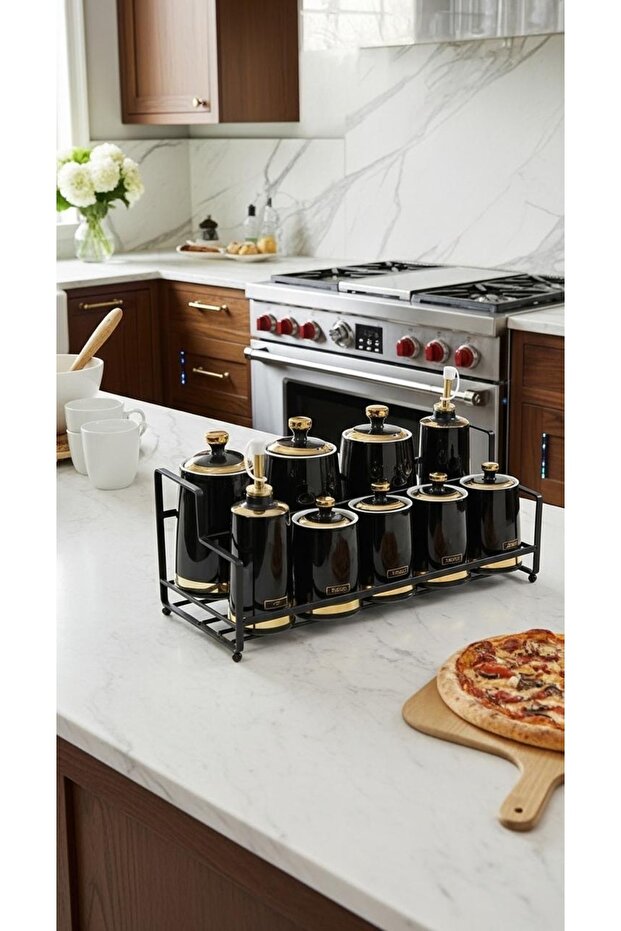 طقم برطمانات علب بهارات وتوابل - 3