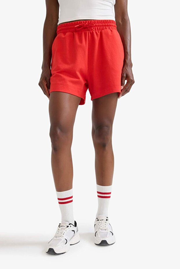 DeFactoFit Standart Fit Sporcu Kısa Paça Basic Düz Kırmızı Şort Z6696AZ25SM - 5