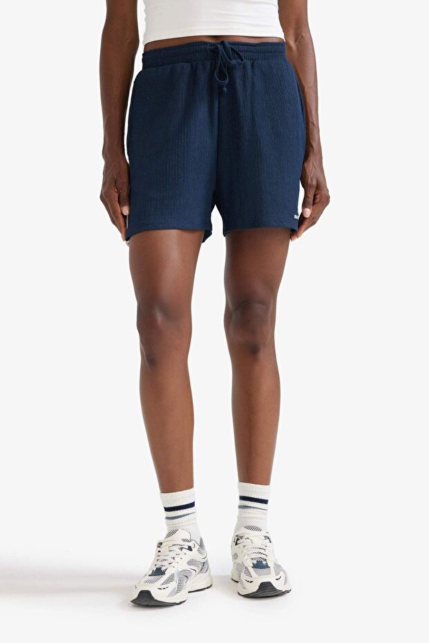 DeFactoFit NBA Brooklyn Nets Standart Fit Kısa Paça Krinkıl Kumaş Şort E3625AX25SM - 5