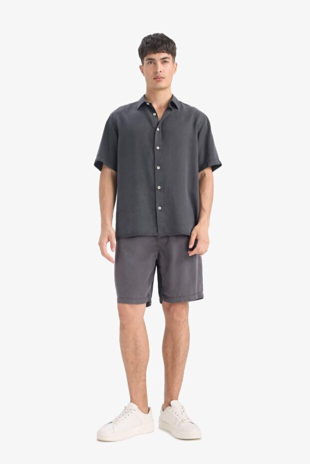 Regular Fit Kısa Kollu Gömlek E2530AX25SM - 2