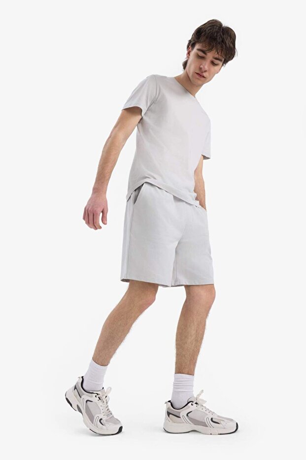 Beli Bağcıklı Dar Paça Şort E5843AX25SM - 4