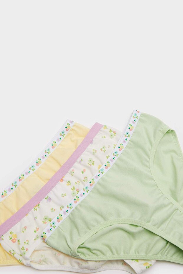Kız Çocuk Desenli 3'lü Slip Külot E7074A825SP - 4