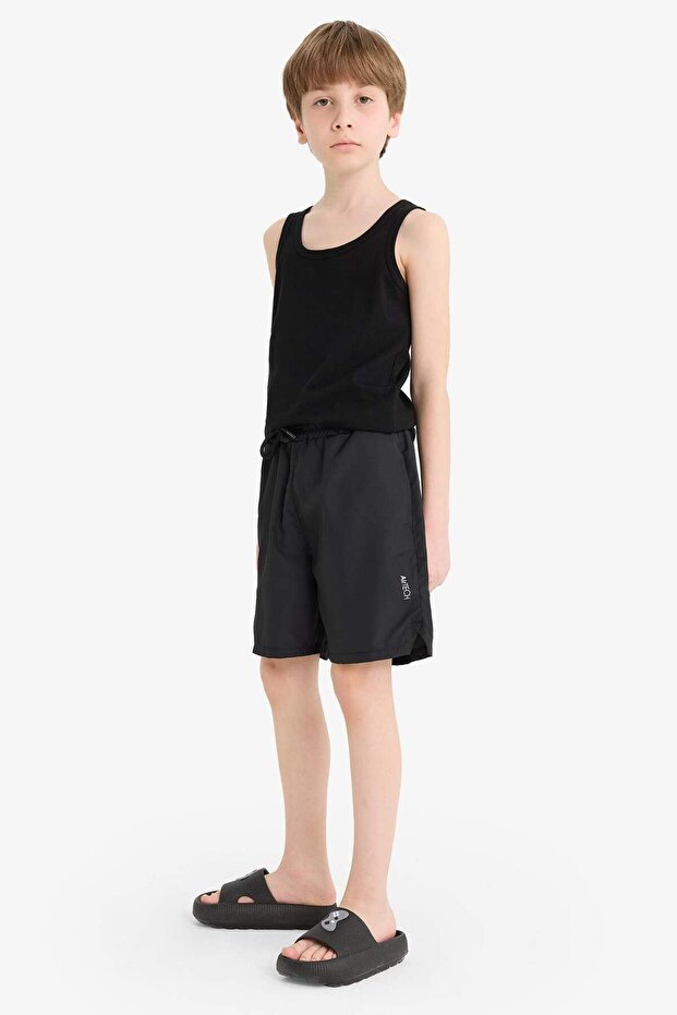 Erkek Çocuk Beli Lastikli Baskılı Şort F2417A825HS - 4