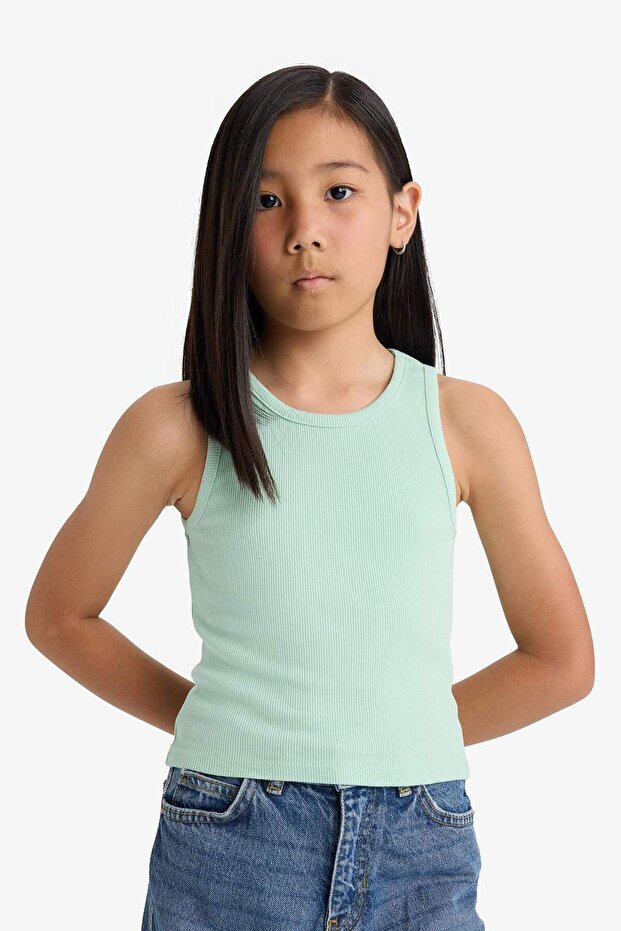 Kız Çocuk Bisiklet Yaka 2'li Atlet B6704A825SM - 6