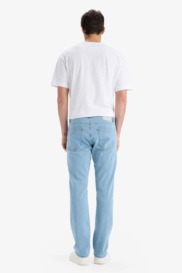 Sergio Regular Fit Normal Kalıp Normal Bel Boru Paça Jean Pantolon E7268AX25SM - 6