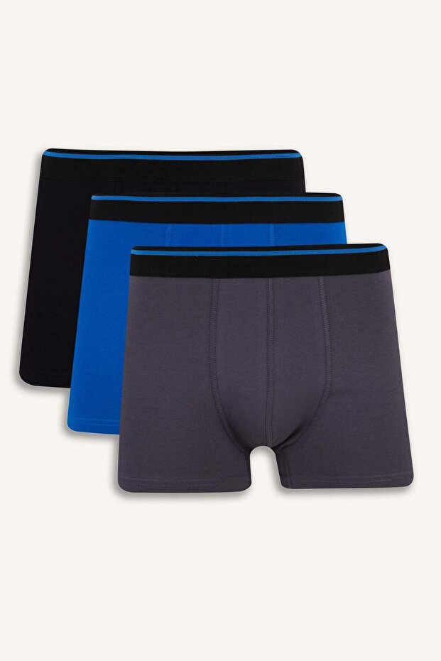 Regular Fit 3'lü Boxer E7208AX25SM - 1