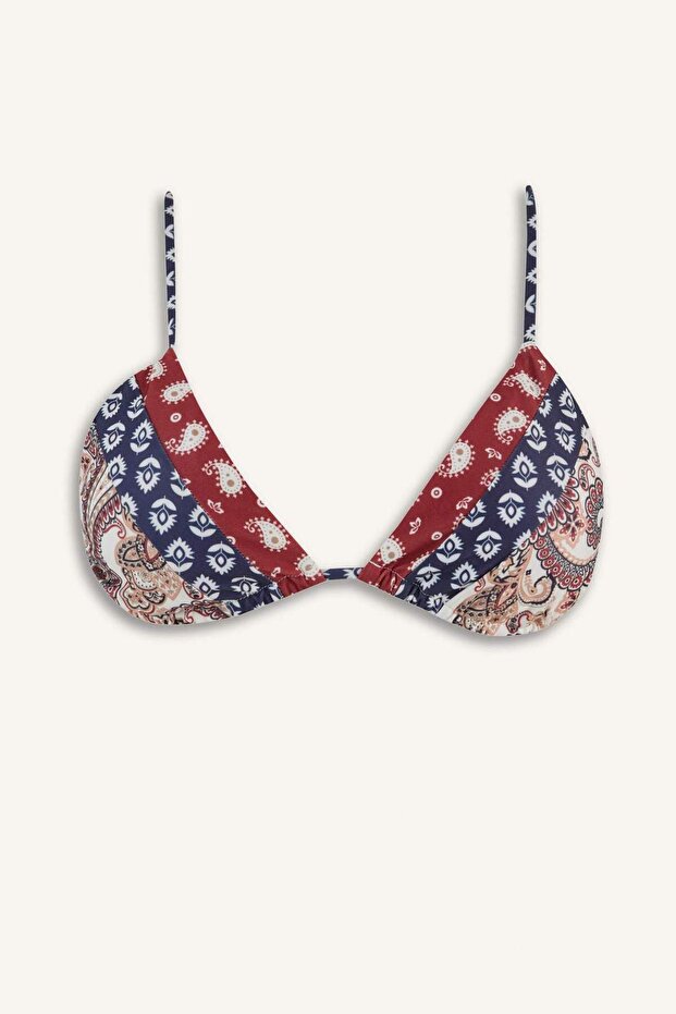 Regular Fit Patterned Bikini Top E4892Ax25Sm - 6