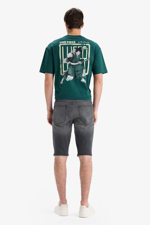 Regular Fit Jean Bermuda Şort E5986AX25SM - 6