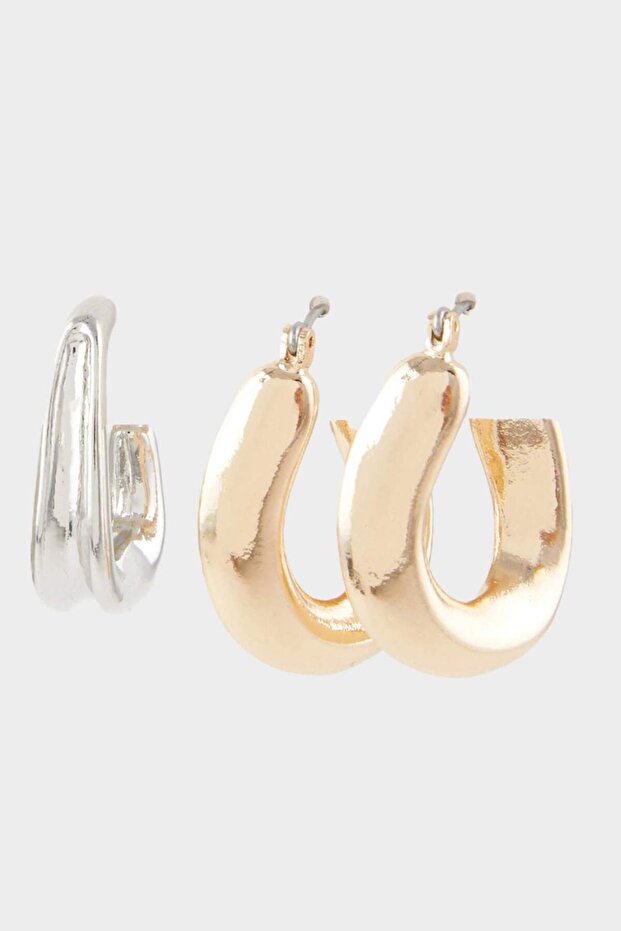 Kadın 3'lü Parlak Küpe E9063AXNS - 3