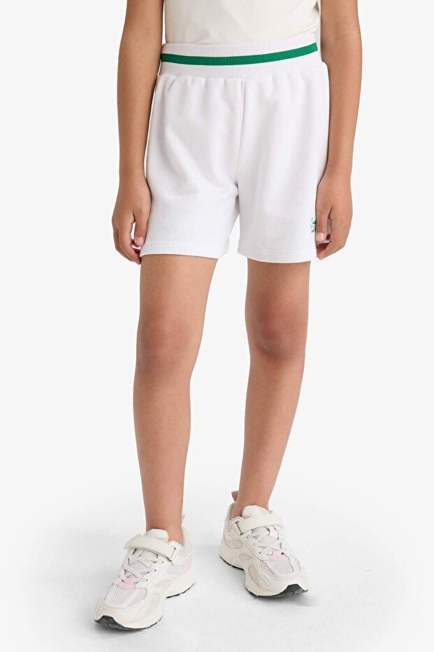 Kız Çocuk Baskılı Beli Lastikli Şort E6588A825SM - 4