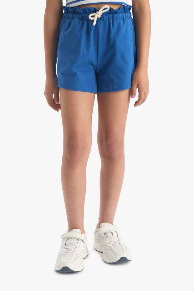 Kız Çocuk Beli Lastikli Baskılı Şort A2455A825HS - 5